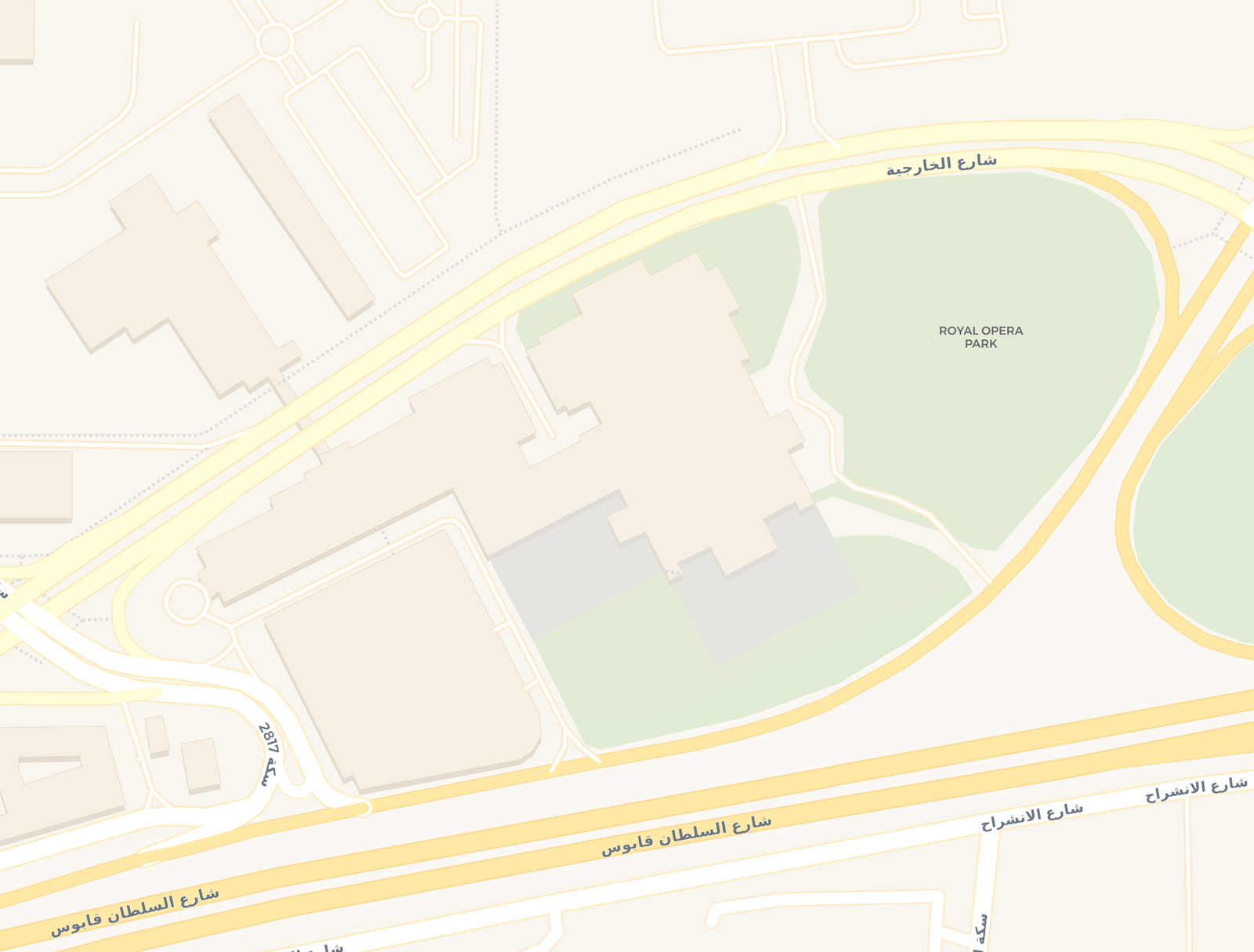 Map of the Royal Opera House Muscat campus